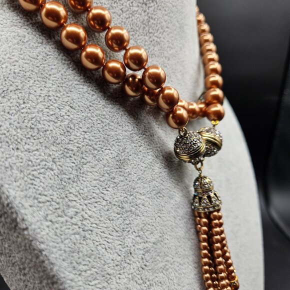 Heidi Daus Magnetic Gold Pearl Jewelry Set - Picture 10 of 16